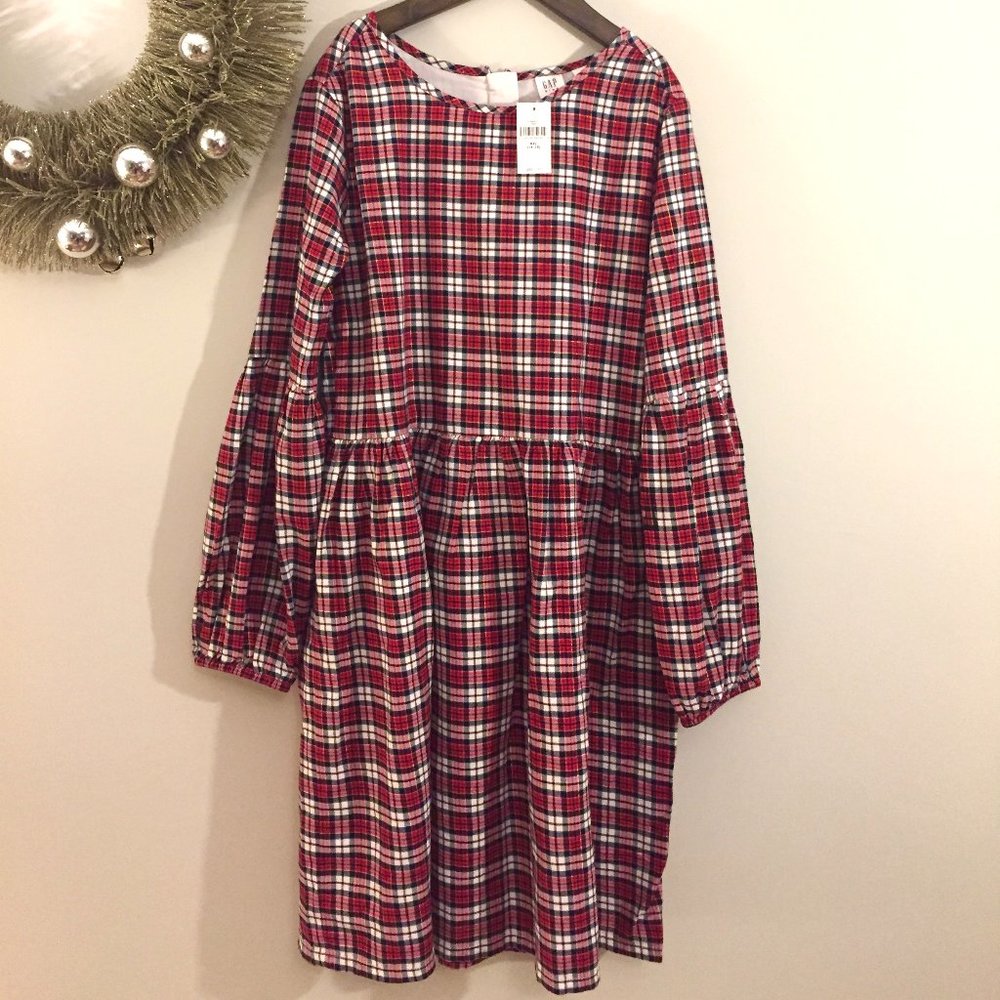 GAP Kids Plaid Holiday Dress